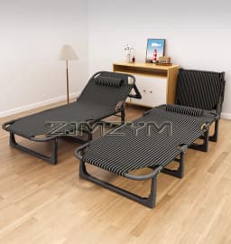 Portable Folding Recliner Lunch Single Bed Portable Small Bed Folding Bed Workbench Lunch Folding Chair Breathable and Foldable