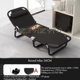 Portable Folding Recliner Lunch Single Bed Portable Small Bed Folding Bed Workbench Lunch Folding Chair Breathable and Foldable