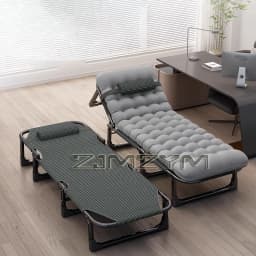 Portable Folding Recliner Lunch Single Bed Portable Small Bed Folding Bed Workbench Lunch Folding Chair Breathable and Foldable