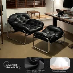 MOMO Single Sofa Chair Living Room Minimalist Leisure Chair Modern Lunch Break Combination Chair Balcony Bedroom Lazy Chair
