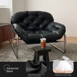 MOMO Single Sofa Chair Living Room Minimalist Leisure Chair Modern Lunch Break Combination Chair Balcony Bedroom Lazy Chair