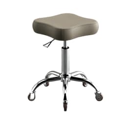 Height Adjustable Swivel Stool with Wheels PU Leather Rolling Stool for Home Kitchen Salon Nail Studio Ergonomic Barber Chair