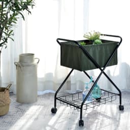 Japanese Folding Storage Rack, Multi-Layer Metal Snack Organizer, Rolling Trolley for Living Room or Kitchen, Modern Organizer