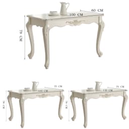 Modern Minimalist Dining Table European Carved Household Long Coffee Tables Luxury Rectangle Corner Tables Home Furniture