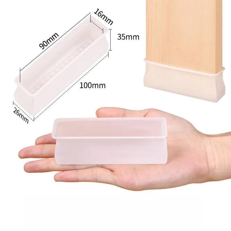 4pcs Silicone Chair Leg Caps Anti Slip Furniture Feet Cover Floor Protector Pad Wood Sofa Table Bed Mute Mat Bumper Damper