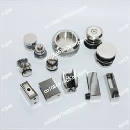 Shower Room Glass Sliding Door Hardware Kit Stainless Steel Sliding Door Pulley Bathroom Accessories