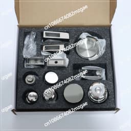 Shower Room Glass Sliding Door Hardware Kit Stainless Steel Sliding Door Pulley Bathroom Accessories