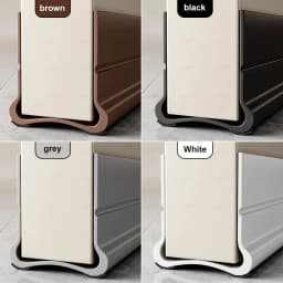 93cm Self-adhesive Door Bottom Sealing Strip PVC Flexible Door Gap Wind and Dust Proof Weather Strip with Soundproofing Felt