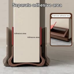 93cm Self-adhesive Door Bottom Sealing Strip PVC Flexible Door Gap Wind and Dust Proof Weather Strip with Soundproofing Felt