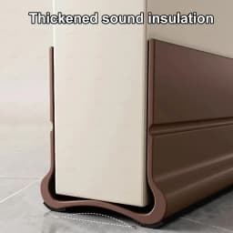 93cm Self-adhesive Door Bottom Sealing Strip PVC Flexible Door Gap Wind and Dust Proof Weather Strip with Soundproofing Felt