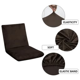 Lazy Sofa Tatami Chair Cover Seat Chair Cover Japanese Folding Dormitory Bed Armchair Case for Legless Recliner Student Sofa Bed