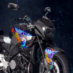 Rainbow Flames Hydrographic Film Water Transfer Printing Film Hydro Dip Film 50cmX100cm