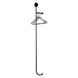 Nordic Men Metal Black Coat Racks Wall Iron Mounted Entryway Modern Bedroom Clothes Rack Simple Garment Perchero Decorative