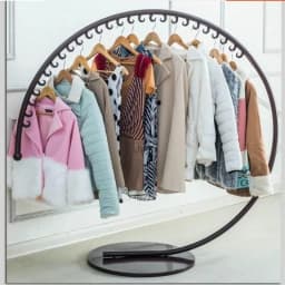 Coat Racks Modern Simple Round Clothes Rack Iron Art Adjustable Clothing Stand Eco-Friendly for Bedroom Retail Store Decoration