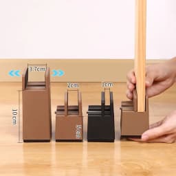 4PCS Adjustable Chair Feet Riser Screw Clamp 2 4 Inch Height Heavy Duty Sofa Tables Bed Furniture Risers With Screw Clamp