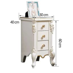 Luxury European Night Table Nordic Aesthetic Unique Italian Nightstand Advanced Sense High-end Criado Mudo Home Furniture
