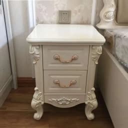 Luxury European Night Table Nordic Aesthetic Unique Italian Nightstand Advanced Sense High-end Criado Mudo Home Furniture
