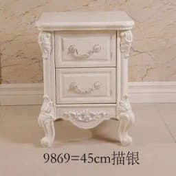 Luxury European Night Table Nordic Aesthetic Unique Italian Nightstand Advanced Sense High-end Criado Mudo Home Furniture
