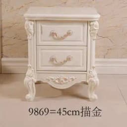 Luxury European Night Table Nordic Aesthetic Unique Italian Nightstand Advanced Sense High-end Criado Mudo Home Furniture