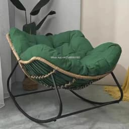 Outdoor Rocking Chair Adult Lazy Sofa Bird Nest Shaped Living Room Balcony Nap Small Apartment Rattan Woven Adul Rocking Chair