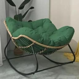 Outdoor Rocking Chair Adult Lazy Sofa Bird Nest Shaped Living Room Balcony Nap Small Apartment Rattan Woven Adul Rocking Chair
