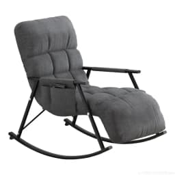 Breathable Adjustable Gear Rocking Chair Balcony Leisure Nap Lazy Sofa Light Luxury Bedroom Living Room Carefree Lazy Chair