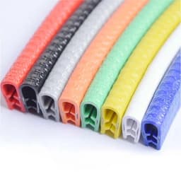 1/5Meter Higth8-26mm Width6-26mm U-Shaped Sealing Strip Rubber Edging Stainless Steel Protectio Car Door Edge Seal Strip