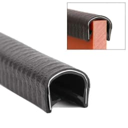 1/5Meter Higth8-26mm Width6-26mm U-Shaped Sealing Strip Rubber Edging Stainless Steel Protectio Car Door Edge Seal Strip