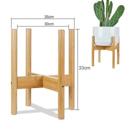 Bamboo Plant Shelf Cross Flower Frame Balcony Garden Plant Holder Stand Flower Pot Rack Garden Indoor Display Plant Stand