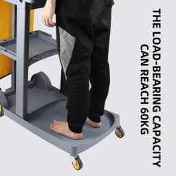 Multi-Functional Cleaning Cart - Laundry/Utility Service Trolley for Hotels, Malls & Property Maintenance