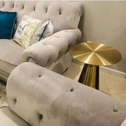 Italian Design Stainless Steel Modern Coffee Table Luxury Round Tables Gold Bedroom Table Living Room Mobile Furniture WWH20YH