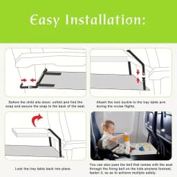 Children's Travel Portable Airplane Bed Cute Cartoon Oxford Foot Leg Rest Airplane Hammock Kids