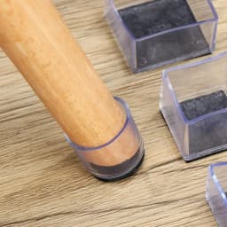 4 Pcs/Set Silicone Pads Transparent Table And Chair Leg PVC Caps Round Bottom Foot Cover Non-slip Furniture Floor Protector Pads