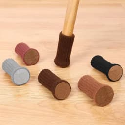 24Pcs Knitted Silent Furniture Legs Socks High Elastic Feet Socks Floor Protectors with Anti-Slip Pads Thick Chair Feet Covers