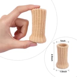 24Pcs Knitted Silent Furniture Legs Socks High Elastic Feet Socks Floor Protectors with Anti-Slip Pads Thick Chair Feet Covers