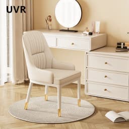 UVR Restaurant Chairs Hotel Kitchen Backrest Stool Modern Simple Dining Chair Cafe Upholstered Stool Light Luxury Furniture