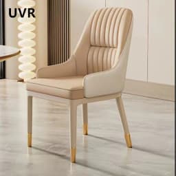UVR Restaurant Chairs Hotel Kitchen Backrest Stool Modern Simple Dining Chair Cafe Upholstered Stool Light Luxury Furniture