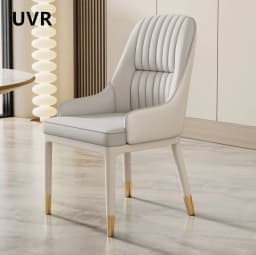 UVR Restaurant Chairs Hotel Kitchen Backrest Stool Modern Simple Dining Chair Cafe Upholstered Stool Light Luxury Furniture