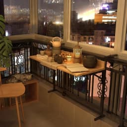 Foldable Balcony Bar Table Teak Wood Hanging Breakfast Counter Sturdy Railing Laptop Desktop Save Space Island Tea Stand