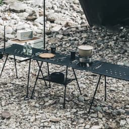 WESTTUNE Outdoor IGT Tactical Table Lightweight Multifunctional Folding Aluminum Alloy Camping Picnic Table with Adjustable Legs