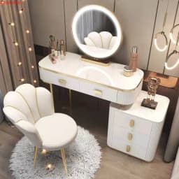 Nordic Chairs Home Furniture Luxury Dining Chair Living room Reception Soft Velvet Backrest Manicure Leisure Makeup Stool ins