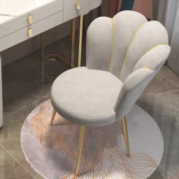 Nordic Chairs Home Furniture Luxury Dining Chair Living room Reception Soft Velvet Backrest Manicure Leisure Makeup Stool ins