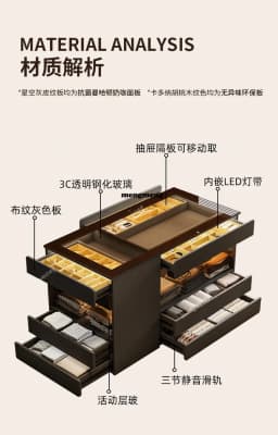 R Standing Display Living Room Cabinets Floor Salon Organizer Cube Cabinet Luxury Jewelry Meuble De Rangements Home Accessories