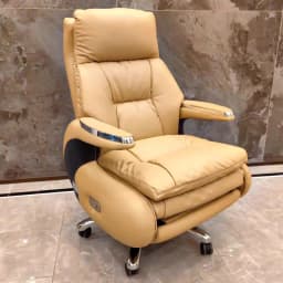 Electric Massage Office Chair, Reclining From 90-160°, with Button Control for Micro-vibration Massage, Suitable for Office Use.