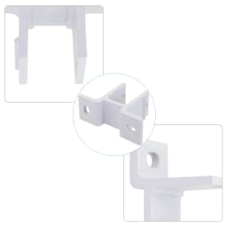 1pc White Replacement Spare Parts Wall Mounting Bracket For Retractable Awnings Gardening Supplies For Outdoor