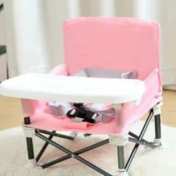 Portable Children Baby High Chair Foldable Baby Dining Table Small Dinning Table Chairs Restaurant Chair for Baby Outside Eat