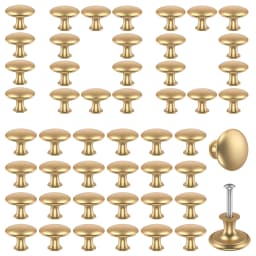 25Pcs Drawer Knob Set Zinc Alloy Cabinet Handles Rustproof Gold Dresser Knobs Decorative Drawer Pull Handle Furniture Hardware
