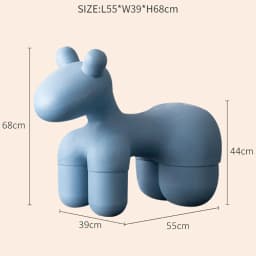 Large Cartoon Children's Chair Living Room Furniture Creative Animal Stool Cashmere Hippo Chair Home Decor Shoe Changing Stool