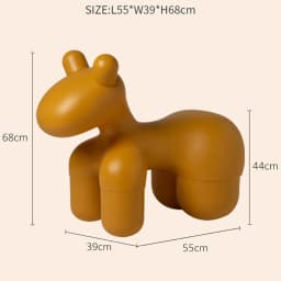 Large Cartoon Children's Chair Living Room Furniture Creative Animal Stool Cashmere Hippo Chair Home Decor Shoe Changing Stool