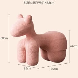 Large Cartoon Children's Chair Living Room Furniture Creative Animal Stool Cashmere Hippo Chair Home Decor Shoe Changing Stool